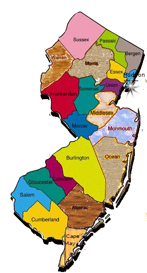 county map new jersey