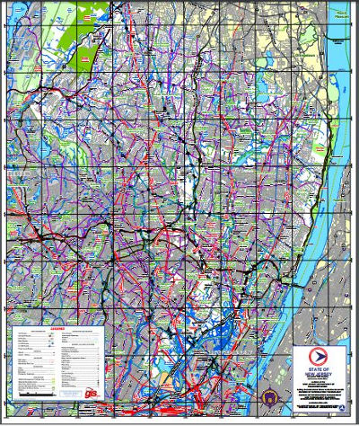 Map of Bergen County